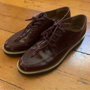 Deep Maroon Franco Sarto Leather Loafers